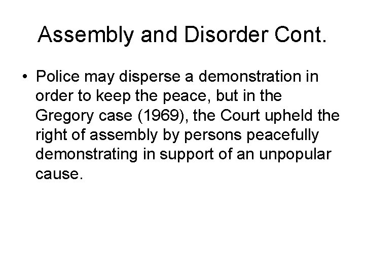 Chapter 13 Section 5 Protecting Freedom of Assembly