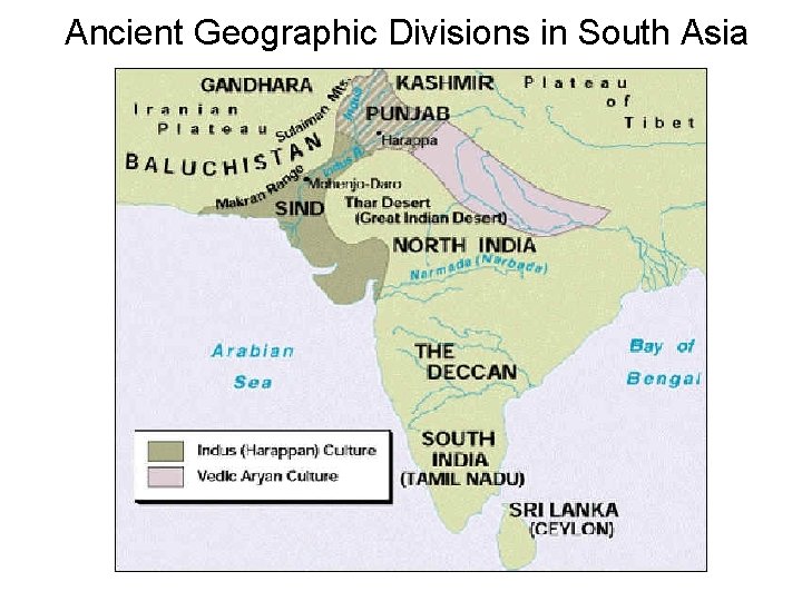 Ancient Geographic Divisions in South Asia 