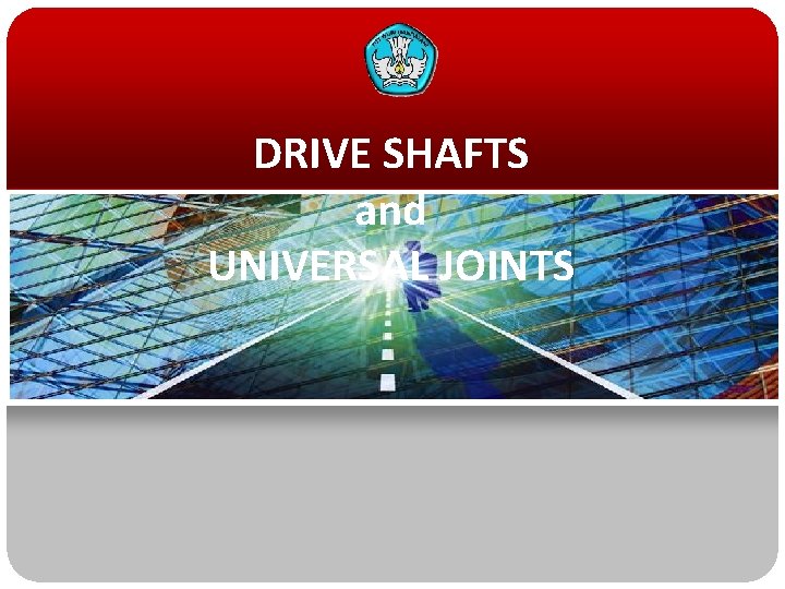 DRIVE SHAFTS and UNIVERSAL JOINTS 