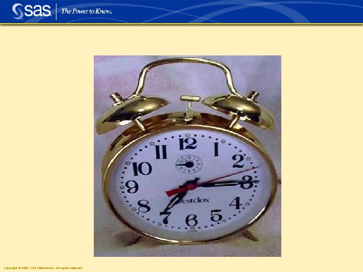 Copyright © 2003, SAS Institute Inc. All rights reserved. 