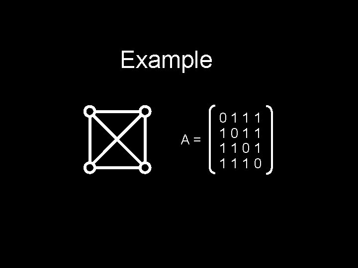 Example A= 0111 1011 1101 1110 Example A= 0111 1011 1101 1110