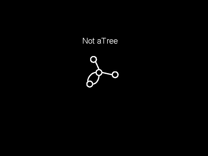 Not a. Tree Not a. Tree