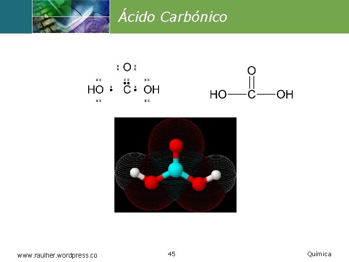 Ácido Carbónico www. raulher. wordpress. co 45 Química 