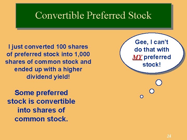 Convertible Preferred Stock I just converted 100 shares of preferred stock into 1, 000