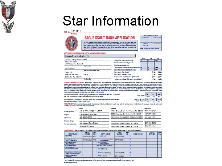 Star Information 