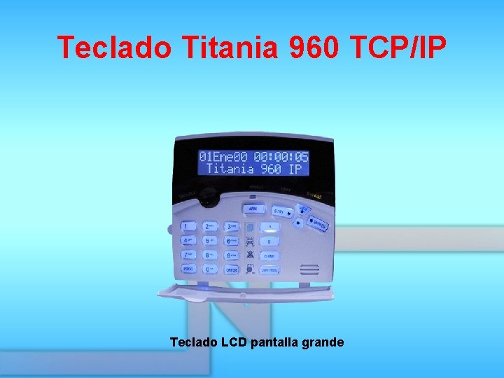 Teclado Titania 960 TCP/IP Teclado LCD pantalla grande 