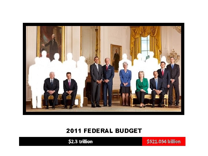 2011 FEDERAL BUDGET $2. 3 trillion $521. 054 billion 