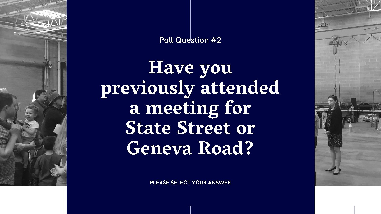 Poll Question #2 Have you previously attended a meeting for State Street or Geneva