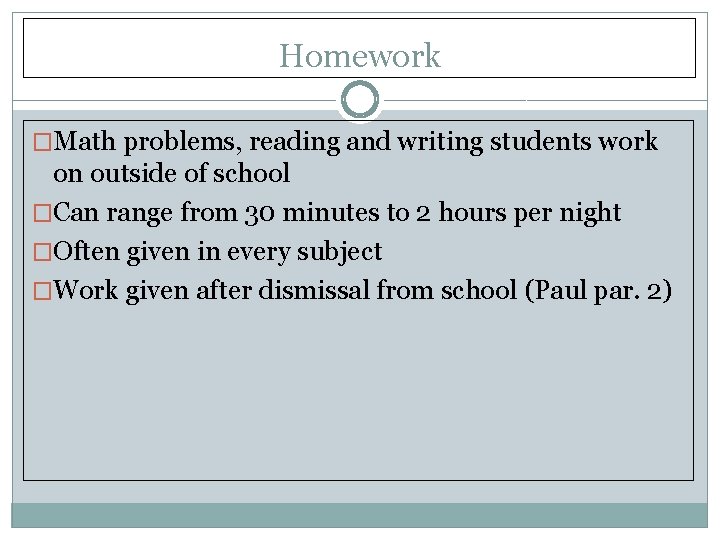 Homework Discrepancy But How Does It Relate to Real Life