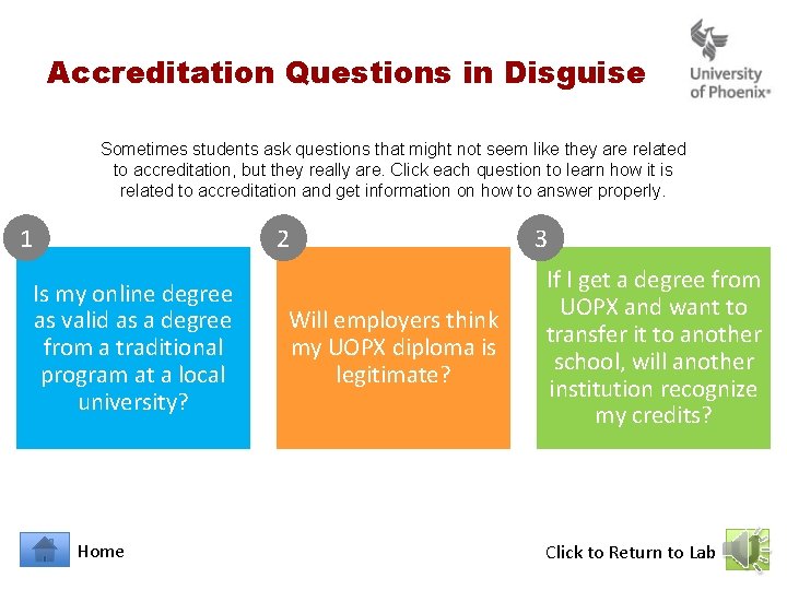 Accreditation Questions in Disguise Sometimes students ask questions that might not seem like they Accreditation Questions in Disguise Sometimes students ask questions that might not seem like they
