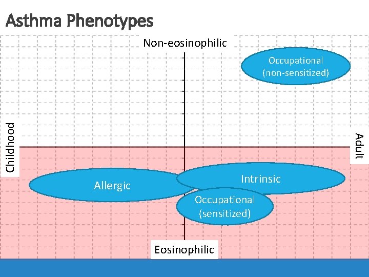 Asthma Phenotypes Non-eosinophilic Active panel patients with DM Occupational Adult Childhood (non-sensitized) Intrinsic Allergic