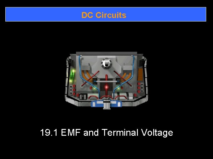 DC Circuits 19. 1 EMF and Terminal Voltage 