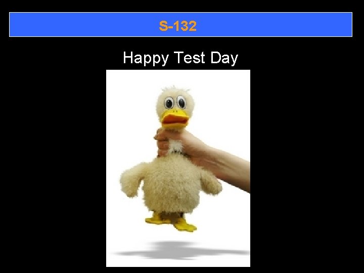 S-132 Happy Test Day 