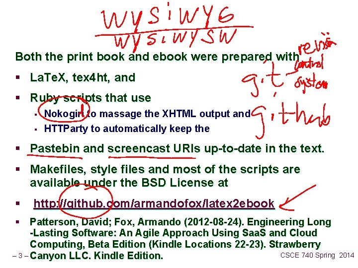 Both the print book and ebook were prepared with § La. Te. X, tex
