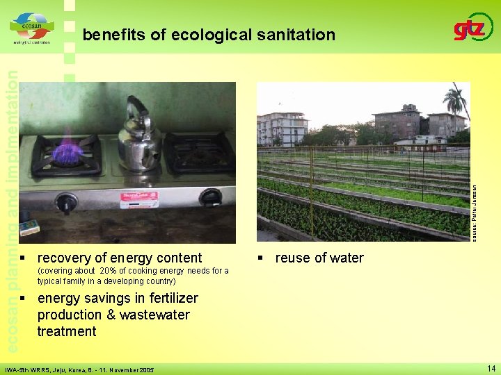 source: Petter Jenssen ecosan planning and implmentation benefits of ecological sanitation § recovery of