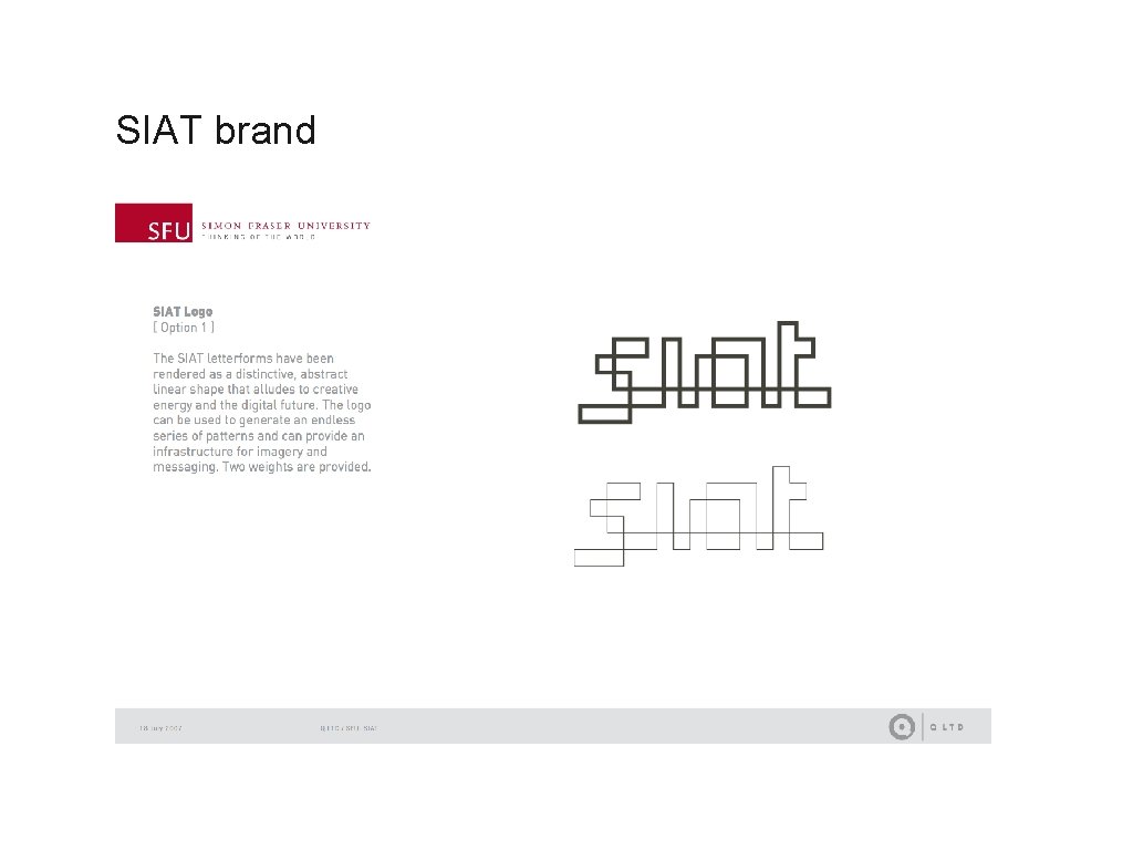 Corporate Identity SIAT brand Andres Wanner, SIAT 2009 