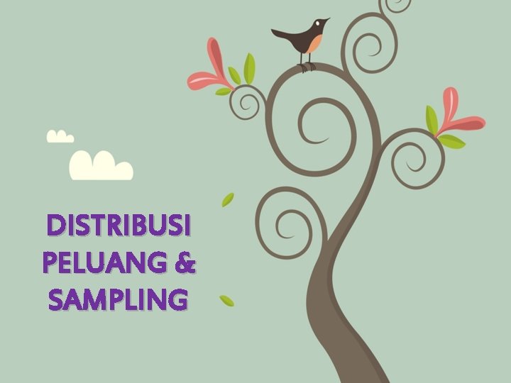 DISTRIBUSI PELUANG & SAMPLING 