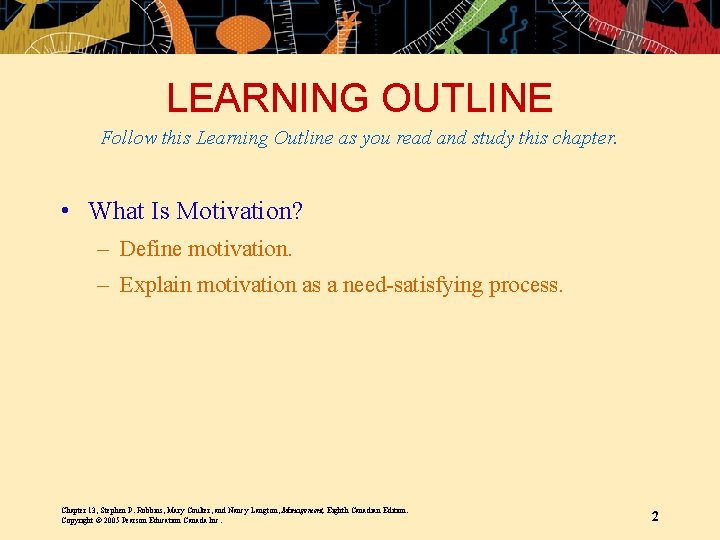 LEARNING OUTLINE Follow this Learning Outline as you read and study this chapter. •