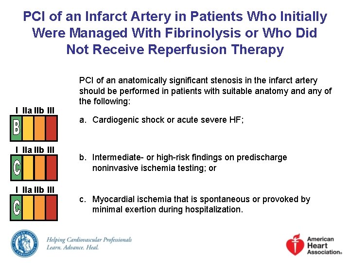 PCI of an Infarct Artery in Patients Who Initially Were Managed With Fibrinolysis or