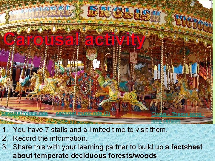 Carousal activity carousel music ride (2) Circus - Theme song long version 1. You