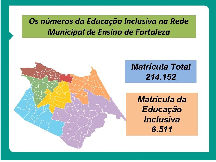 Os números da Educação Inclusiva na Rede Municipal de Ensino de Fortaleza Matrícula Total