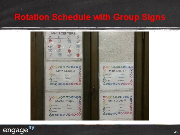 Rotation Schedule with Group Signs 42 