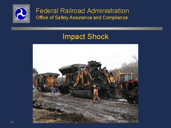 Federal Railroad Administration Office of Safety Assurance and Compliance Impact Shock 11 