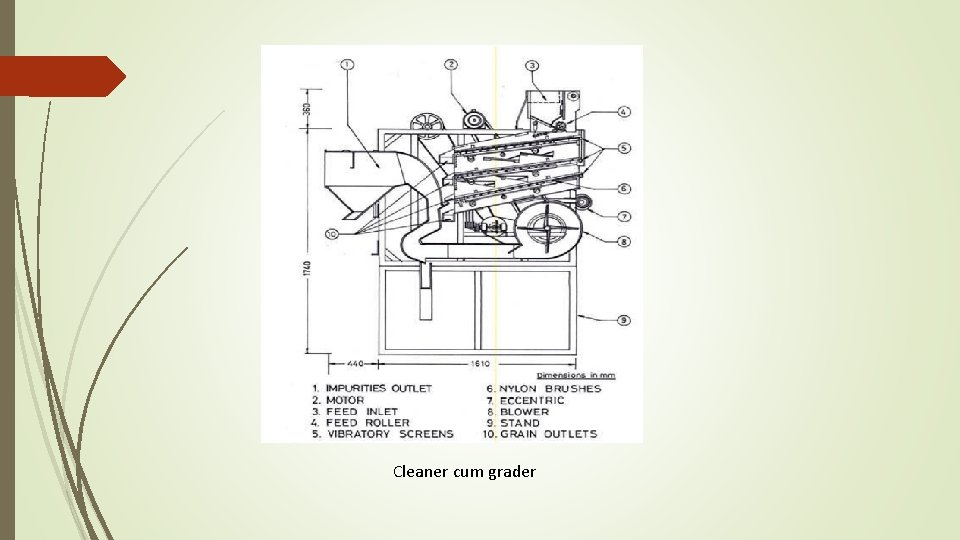 Cleaner cum grader Cleaner cum grader