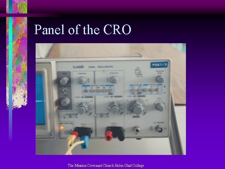 Panel of the CRO The Mission Covenant Church Holm Glad College 