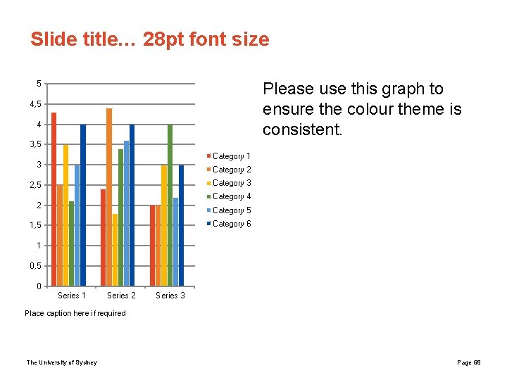Slide title… 28 pt font size Please use this graph to ensure the colour