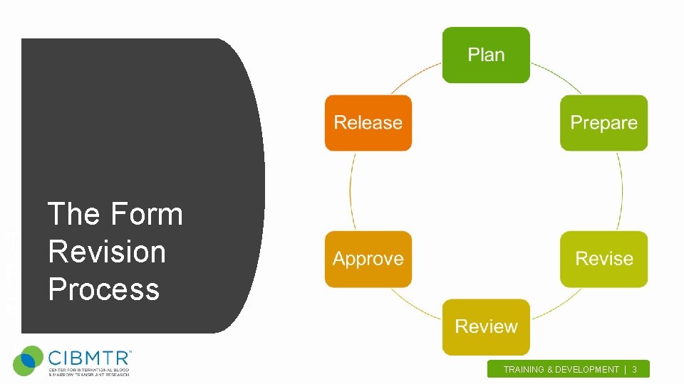The Form The. Revision Form Revision Process TRAINING & DEVELOPMENT | 3. 