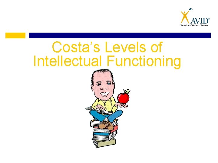 Costa’s Levels of Intellectual Functioning 