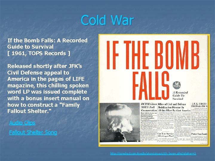 Cold War If the Bomb Falls: A Recorded Guide to Survival [ 1961, TOPS