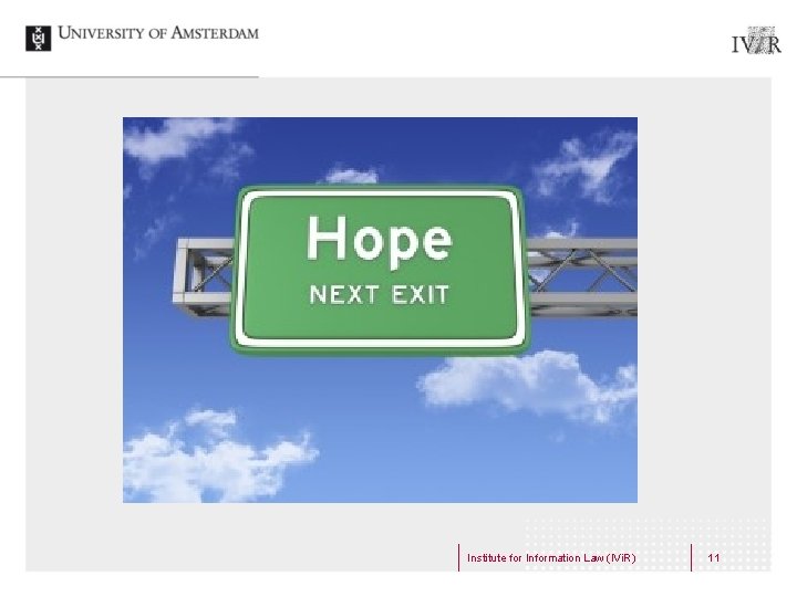 Institute for Information Law (IVi. R) 11 Institute for Information Law (IVi. R) 11