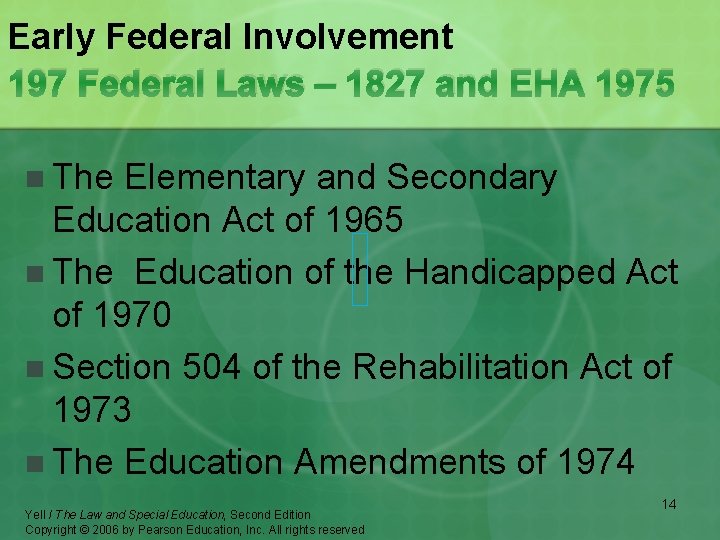 Chapter 4 The History of Special Education Law