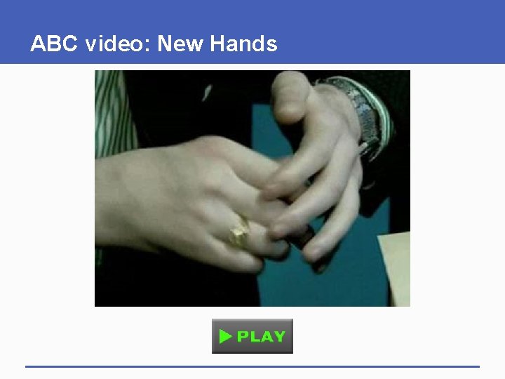 ABC video: New Hands 