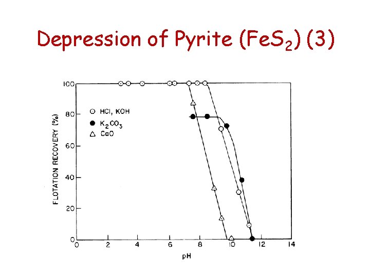 Depression of Pyrite (Fe. S 2) (3) Depression of Pyrite (Fe. S 2) (3)