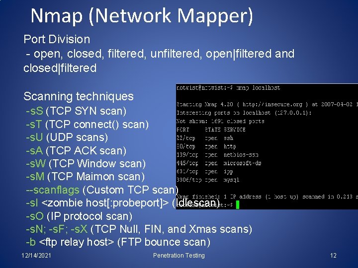 Nmap (Network Mapper) Port Division - open, closed, filtered, unfiltered, open|filtered and closed|filtered Scanning