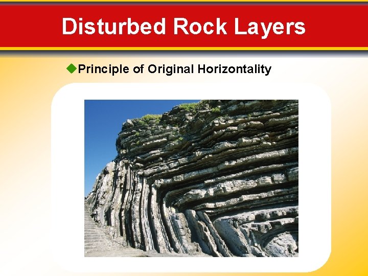Disturbed Rock Layers Principle of Original Horizontality 