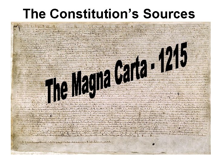 The Constitution’s Sources 