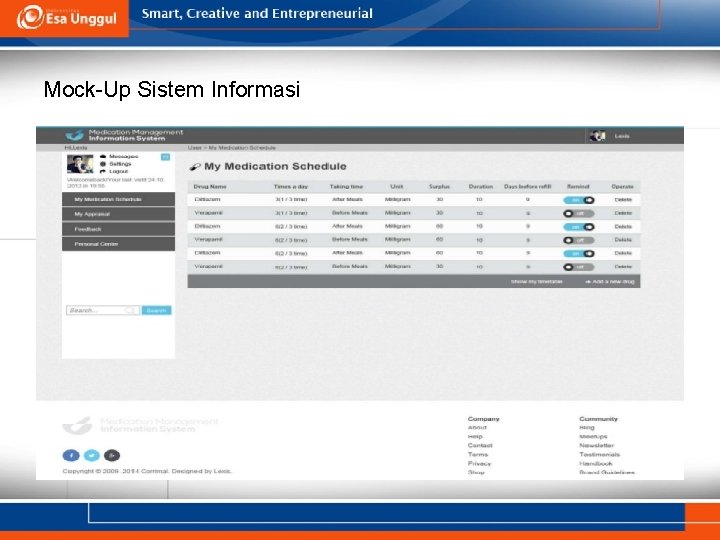 Mock-Up Sistem Informasi 