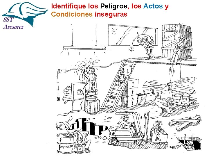 Identifique los Peligros, los Actos y Condiciones inseguras Identifique los Peligros, los Actos y Condiciones inseguras