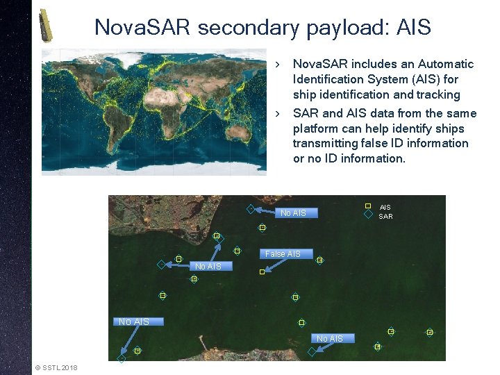 Nova. SAR secondary payload: AIS › Nova. SAR includes an Automatic Identification System (AIS)