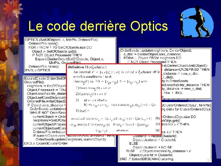 Le code derrière Optics 38 