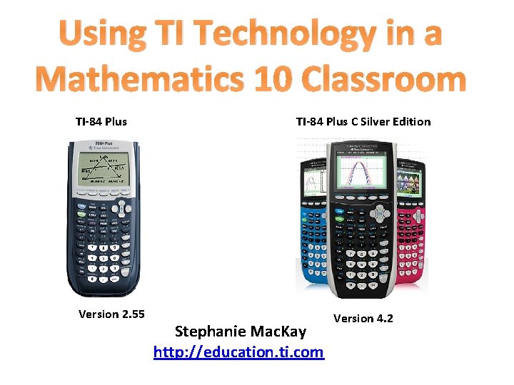 Titon Computer Math Using TI Technology in a Mathematics 10 Classroom