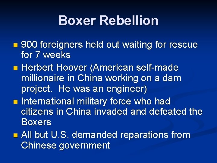 Boxer Rebellion 900 foreigners held out waiting for rescue for 7 weeks n Herbert