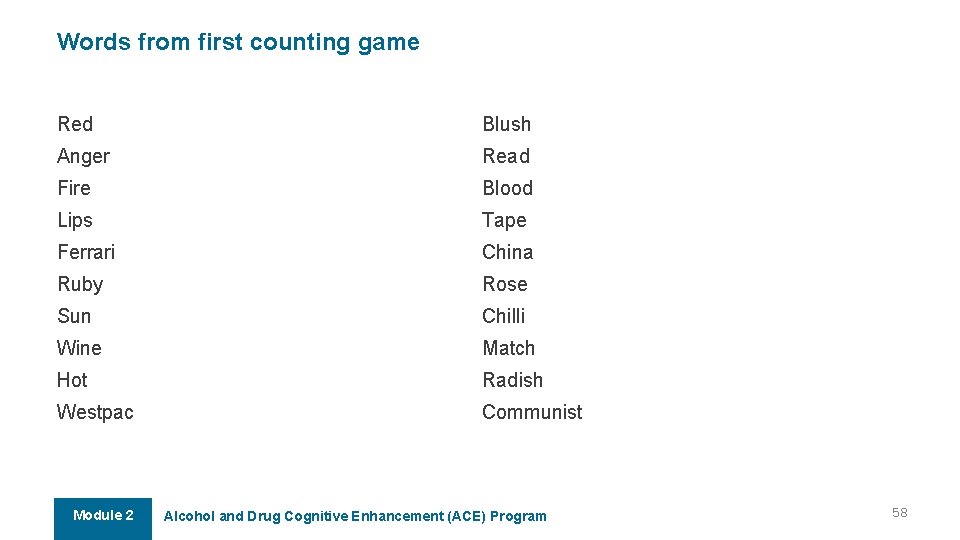 Words from first counting game Red Blush Anger Read Fire Blood Lips Tape Ferrari Words from first counting game Red Blush Anger Read Fire Blood Lips Tape Ferrari