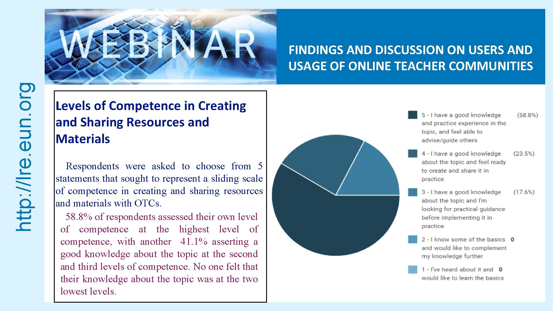 http: //lre. eun. org FINDINGS AND DISCUSSION ON USERS AND USAGE OF ONLINE TEACHER