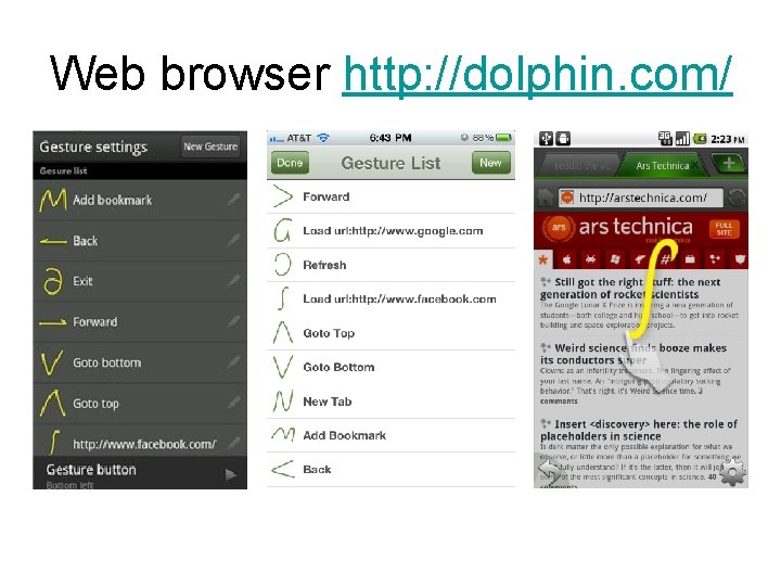 Web browser http: //dolphin. com/ 