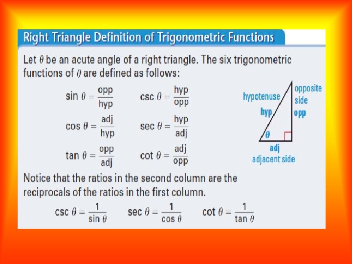 Lesson 12 1 Right Triangle Trigonometry Your Notes